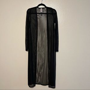 Long sheer cardigan